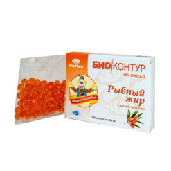 Fish oil with sea buckthorn, capsules, 100 pcs.