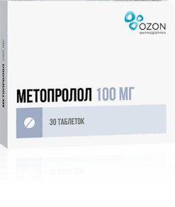 Metoprolol, tablets 100 mg 30 pcs