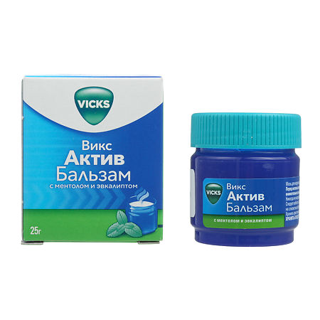 Vicks Aktiv Balm with menthol and eucalyptus, ointment 25 g