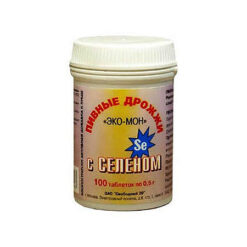 Beer yeast Eco-Mon Selenium, 100 pcs.