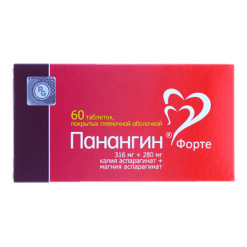 Panangin Forte, 316 mg+280 mg 60 pcs