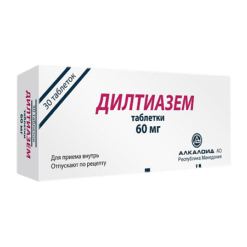 Diltiazem, tablets 60 mg 30 pcs