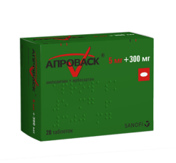 Aprovask, 5 mg+300 mg 28 pcs