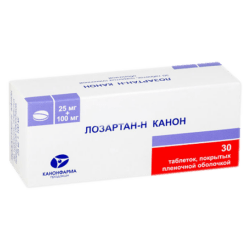 Losartan-N Canon, 25 mg+100 mg 30 pcs