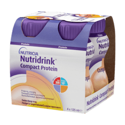 Nutridrink Compact Protein Bottles Peach-Mango, 125 ml 4 pcs