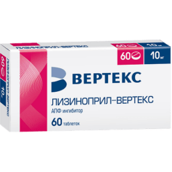 Lisinopril-Vertex, tablets 10 mg 60 pcs
