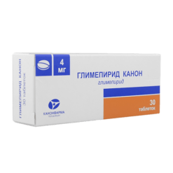 Глимепирид, таблетки 4 мг 30 шт