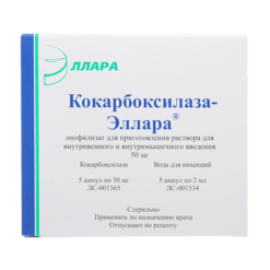 Cocarboxylase-Ellara, lyophilizate 50 mg 5 pcs