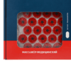 Массажер Тибетский аппликатор на мягкой подложке 41х60 см красный