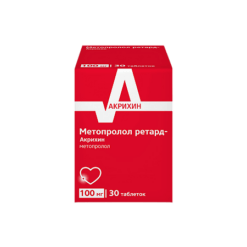 Metoprolol Retard-Acrichin, 100 mg 30 pcs