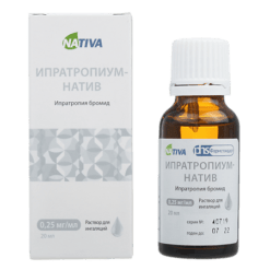 Ipratropium-nativ, 0.25 mg/ml 20 ml