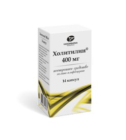Холитилин, капсулы 400 мг 14 шт