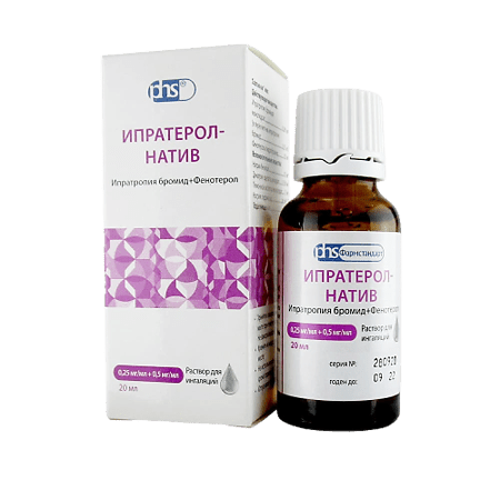 Ipraterol-Native, 0.25 mg/ml+0.5 mg/ml 20 ml