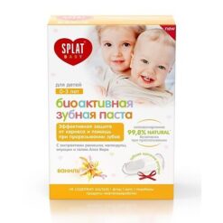 Splat Baby Зубная паста Ваниль для детей 0-3 лет 40 мл + зубная щетка-напальчник,