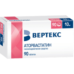 Аторвастатин-Вертекс, 10 мг 90 шт