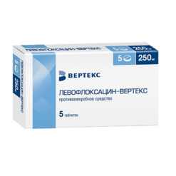 Levofloxacin-Vertex, 250 mg 5 pcs