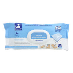 White Whale Wet Wipes for bed-ridden patients, 80 pcs.