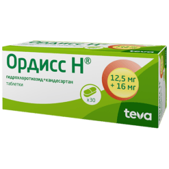 Ordiss N, tablets 16 mg+12, 5 mg 30 pcs