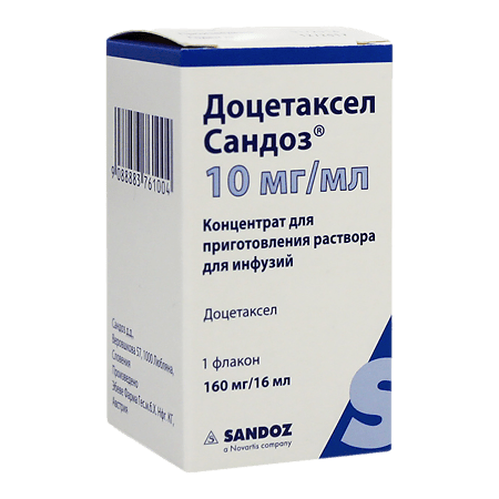 Docetaxel Sandoz, 10 mg/ml 16 ml