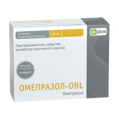 Omeprazole-OBL, 20 mg capsules 28 pcs