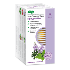 Tea Evalar Bio in diabetes, filter bags 2 g 20 pcs.
