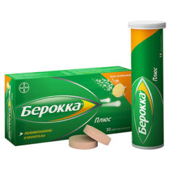 Berokka Plus, orange-flavored effervescent tablets 30 pcs
