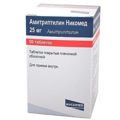 Amitriptyline Nicomed, 25 mg 50 pcs