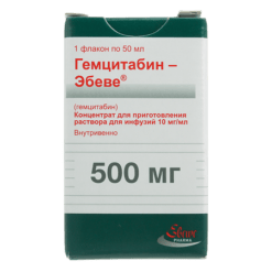 Gemcitabine-Ebeve, 10 mg/ml 50 ml