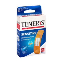 Teneris Sensitive bacterial patch with silver ions, non-woven, flesh-colored, 20 pcs.