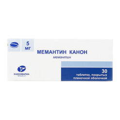 Memantine Canon, tablets 5 mg 30 pcs