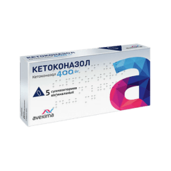 Ketoconazole, vaginal suppositories 400 mg 5 pcs