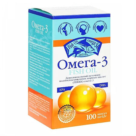 Natural Help Omega-3 capsules, 100 pcs.