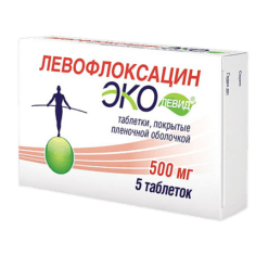 Levofloxacin Ecolevid, 500 mg 5 pcs