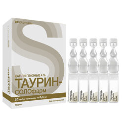 Taurine-SOLOfarm tube-dropper, eye drops 4% 0,4 ml 20 pcs