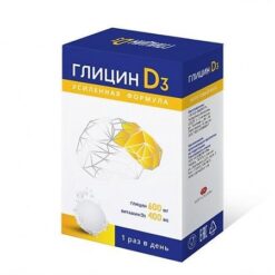 Glycine D3 600 mg+400 IU, 12 pcs.