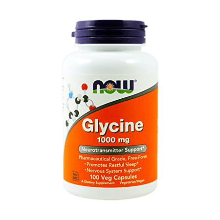 Now Glycine Глицин 1184 мг капсулы вегетарианские, 100 шт.
