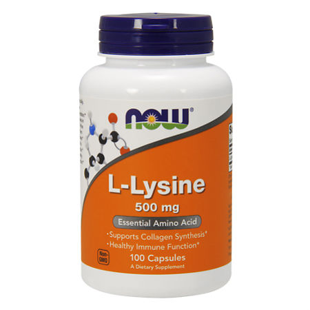 Now L-Lysine L-lysine 500 mg capsules, 100 pcs.