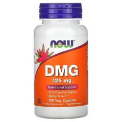 Now DMG ДМГ (Диметилглицин) 125 мг капсулы вегетарианские, 100 шт.