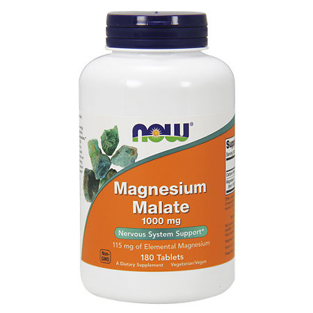 Now Magnesium Malate Магния Малат 115 мг таблетки, 180 шт.