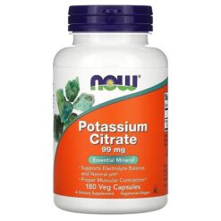 Now Potassium Citrate Potassium Citrate Capsules, 180 pcs.