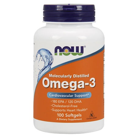 Now Omega-3 Омега-3 1000 мг желатиновые капсулы, 100 шт.