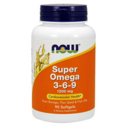 Now Super Omega-3-6-9 1200 mg gelatin capsules, 90 pcs.