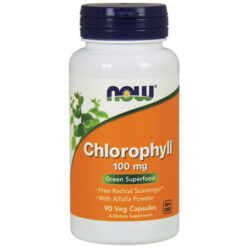 Now Chlorophyll Chlorophyll 100 mg vegetarian capsules, 90 pcs.