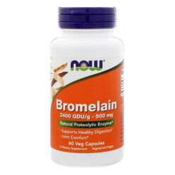 Now Bromelain Bromelain 500 mg vegetarian capsules, 60 pcs.