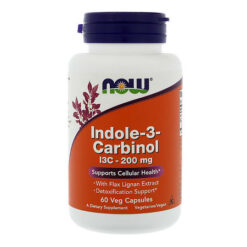 Now Indole-3-Carbinol Indole-3-carbinol 200 mg vegetarian capsules, 60 pcs.