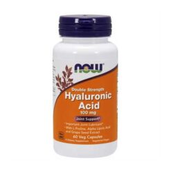 Now Hyaluronic acid double strength 100 mg vegetarian capsules, 60 pcs.