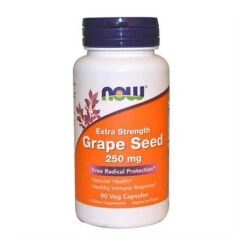 Now Grape Seed Косточки винограда 60 мг капсулы вегетарианские, 90 шт.