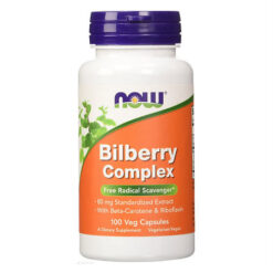 Now Bilberry Complex Bilberry Complex 80 mg vegetarian capsules, 100 pcs.