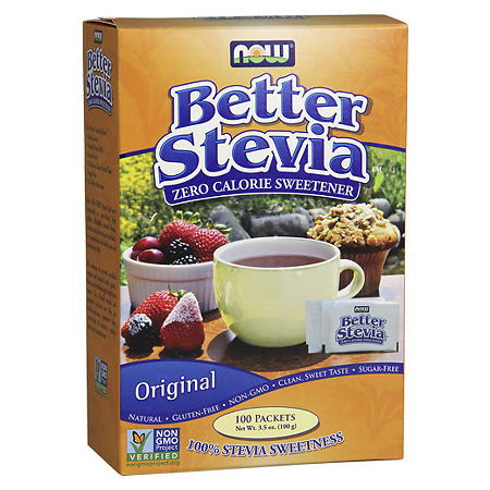 Now Better Stevia Стевия пакетики, 100 шт.