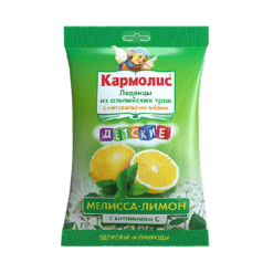 Кармолис леденцы детские мелисса-лимон и мед с витамином С, 75 г